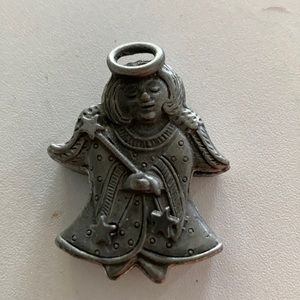Vintage Torino Pewter Angel trinket box